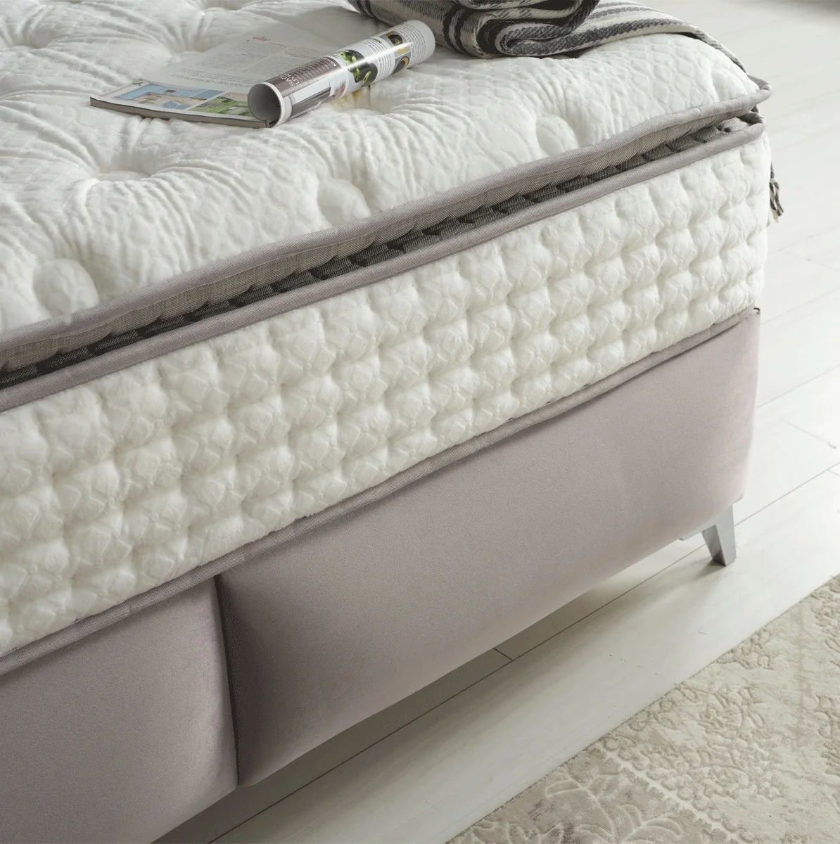 Manufacturers Custom Made Hotel Bed Frame Luxury Hotel Bed King Size  Bed for Hotel from Turkey