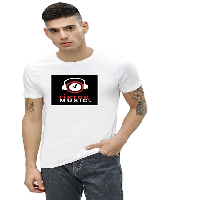 High Quality Blank Unisex t shirt promotional organic t-shirt Custom logo customised label TShirts