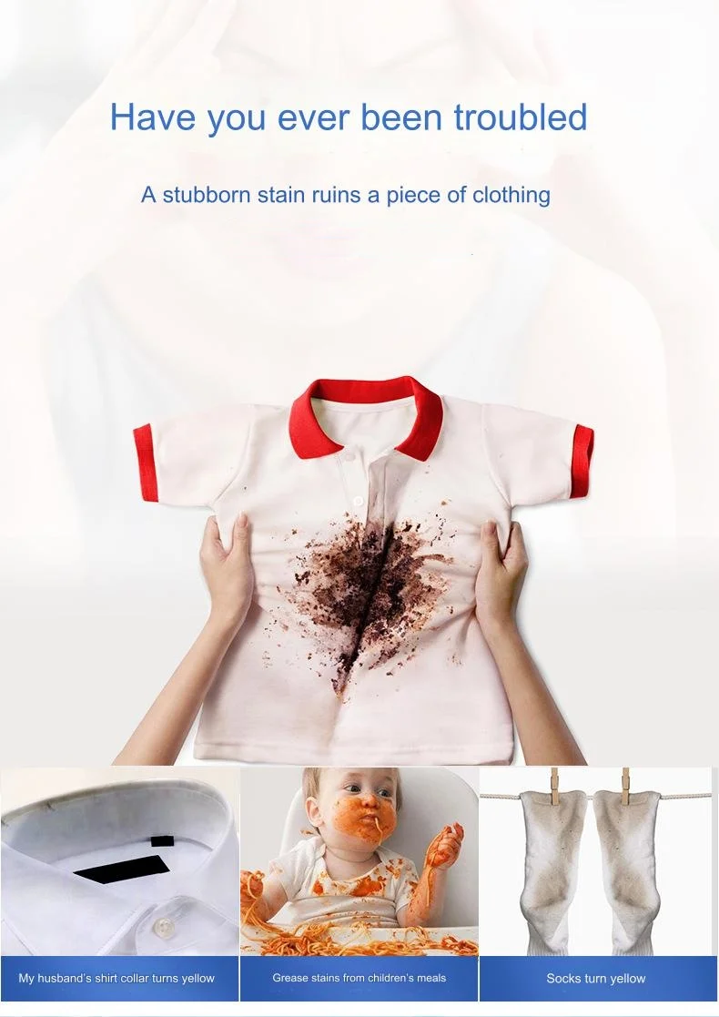Collar Clean Shirt Bleach Spray Strong decontamination Yellow Stain removal household softener