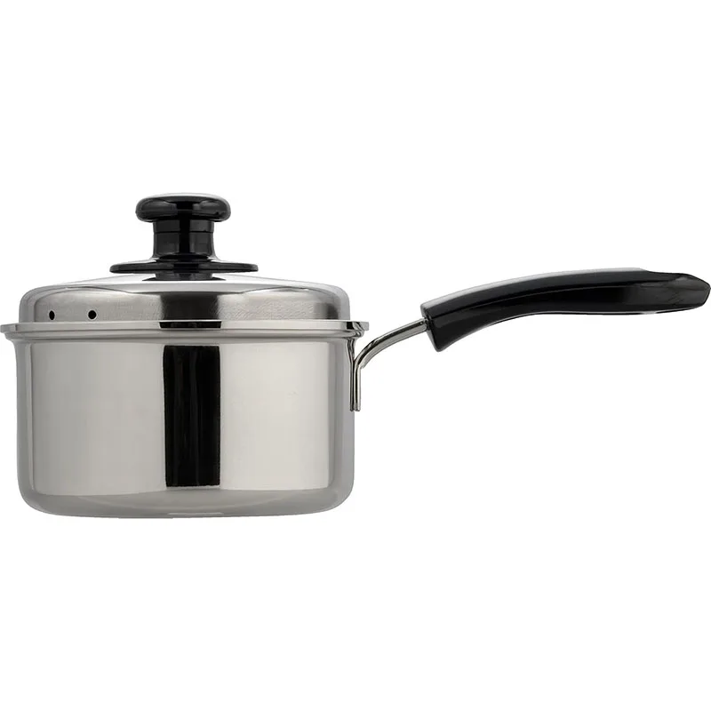 Wholesale Cookware Stainless Steel Cooking Pots and Pans 14-20cm Milk Pot Sauce Pan with Metal Lid