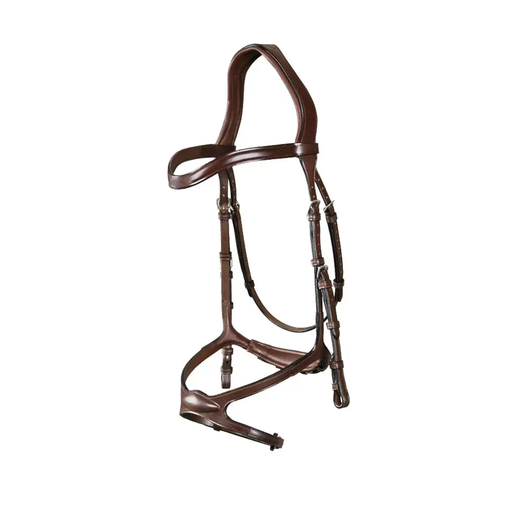 Luxury Designer Top Quality Full Grain Leather Adjustable Horse Bridle with Stainless Steel Buckles