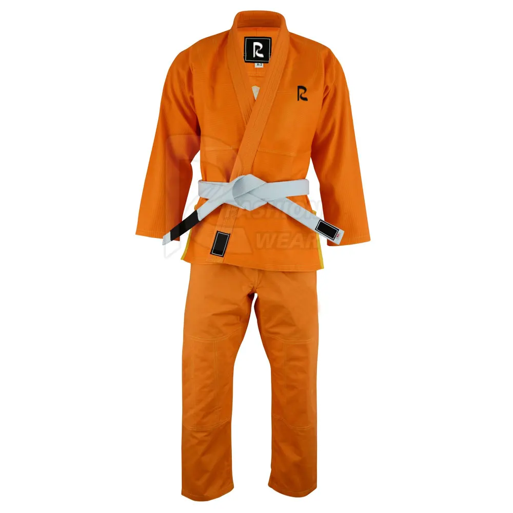 100% Cotton White Brazilian Training Suit Martial Arts Jiu Jitsu Gi BJJ Suits For Adult