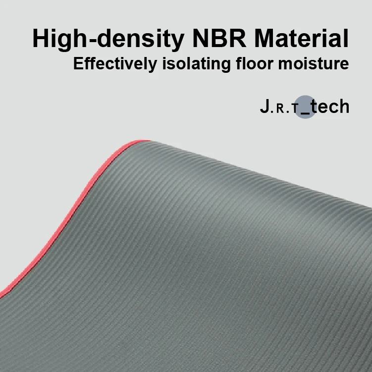 JRT custom logo 8/10/15mm thickness high quality workout durable eco friendly NBR yoga mat