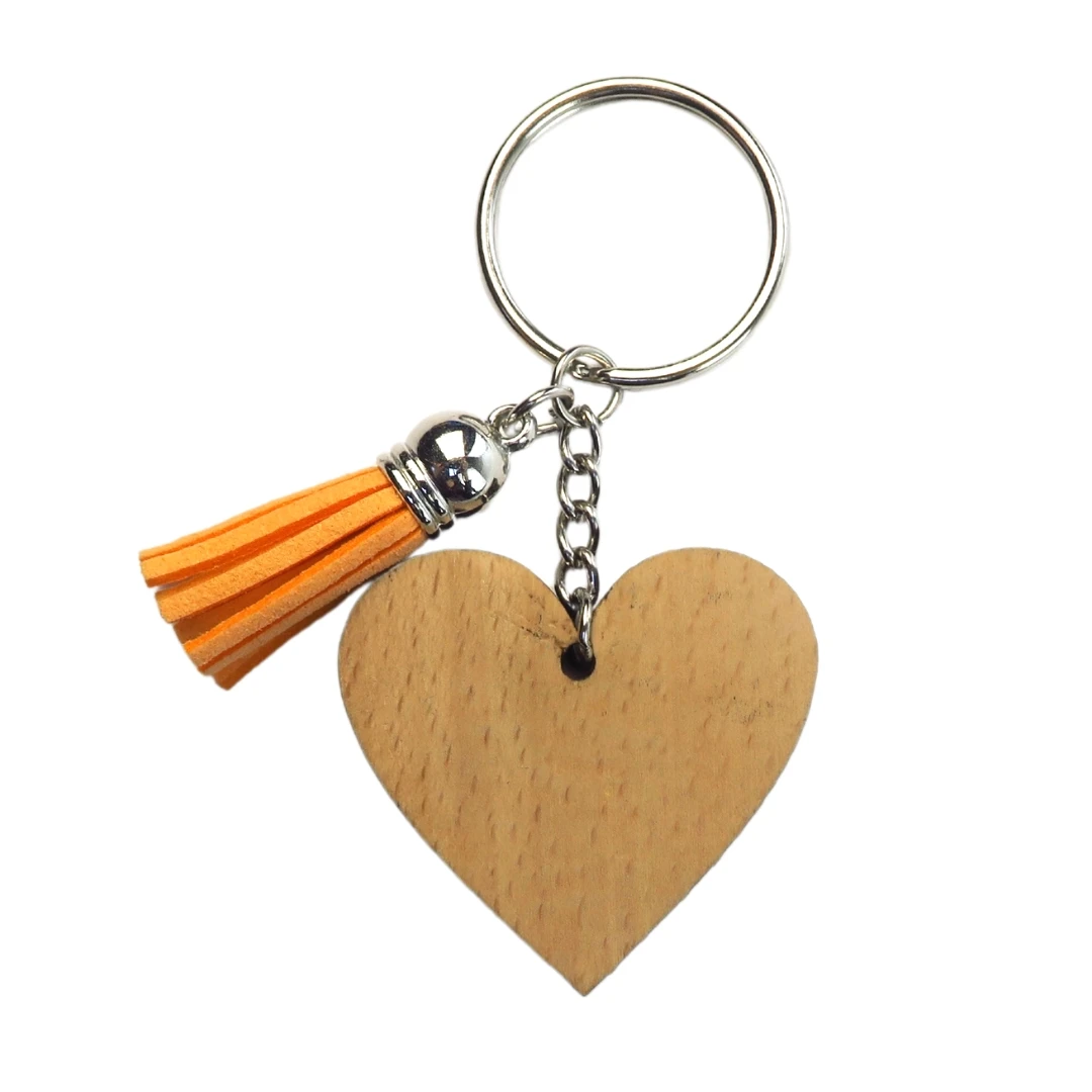 Eco-Friendly Wood Product Blank Custom Wooden Keychain