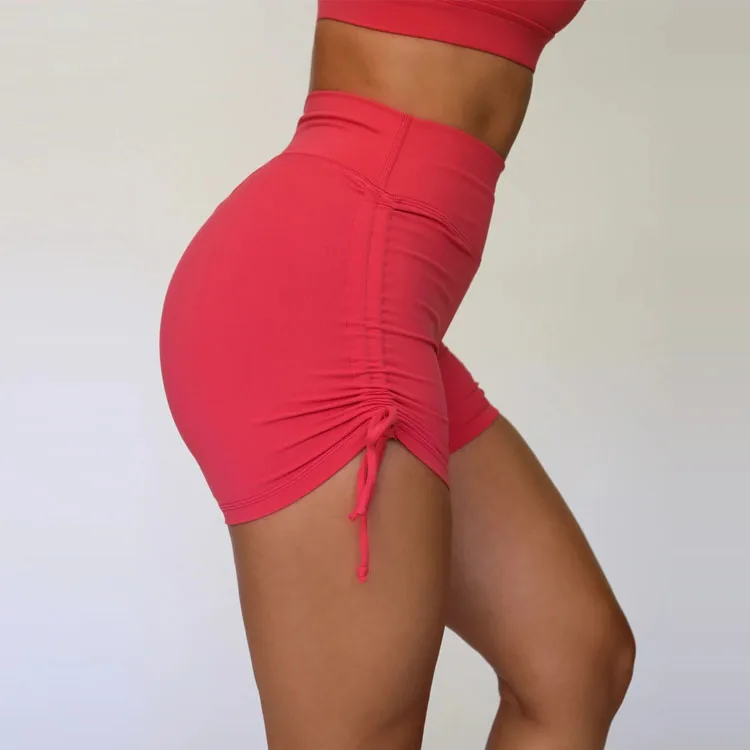 Ladies Leather shorts High Waisted Black Genuine Leather Short