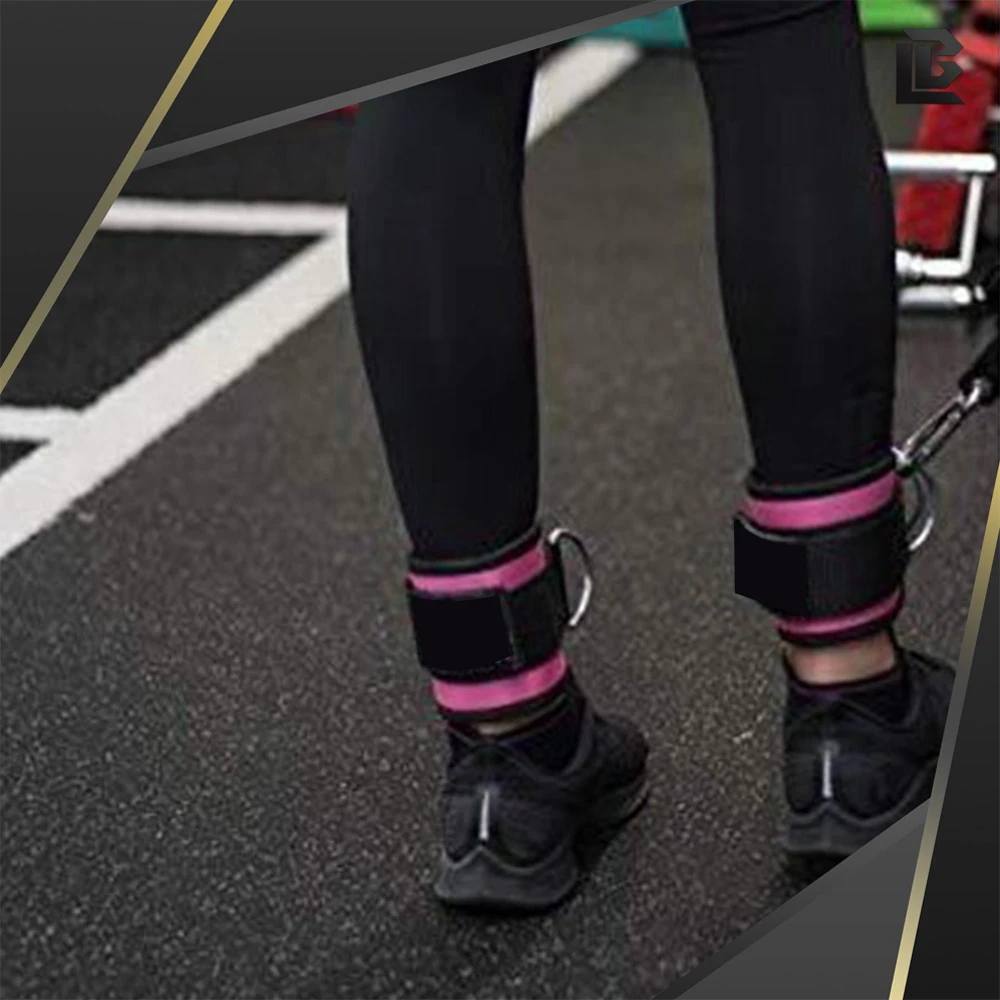 Cheap Sports Adjustable Elastic Weightlifting Fitness Ankle Wraps Training Weightlifting Ankle Support Straps