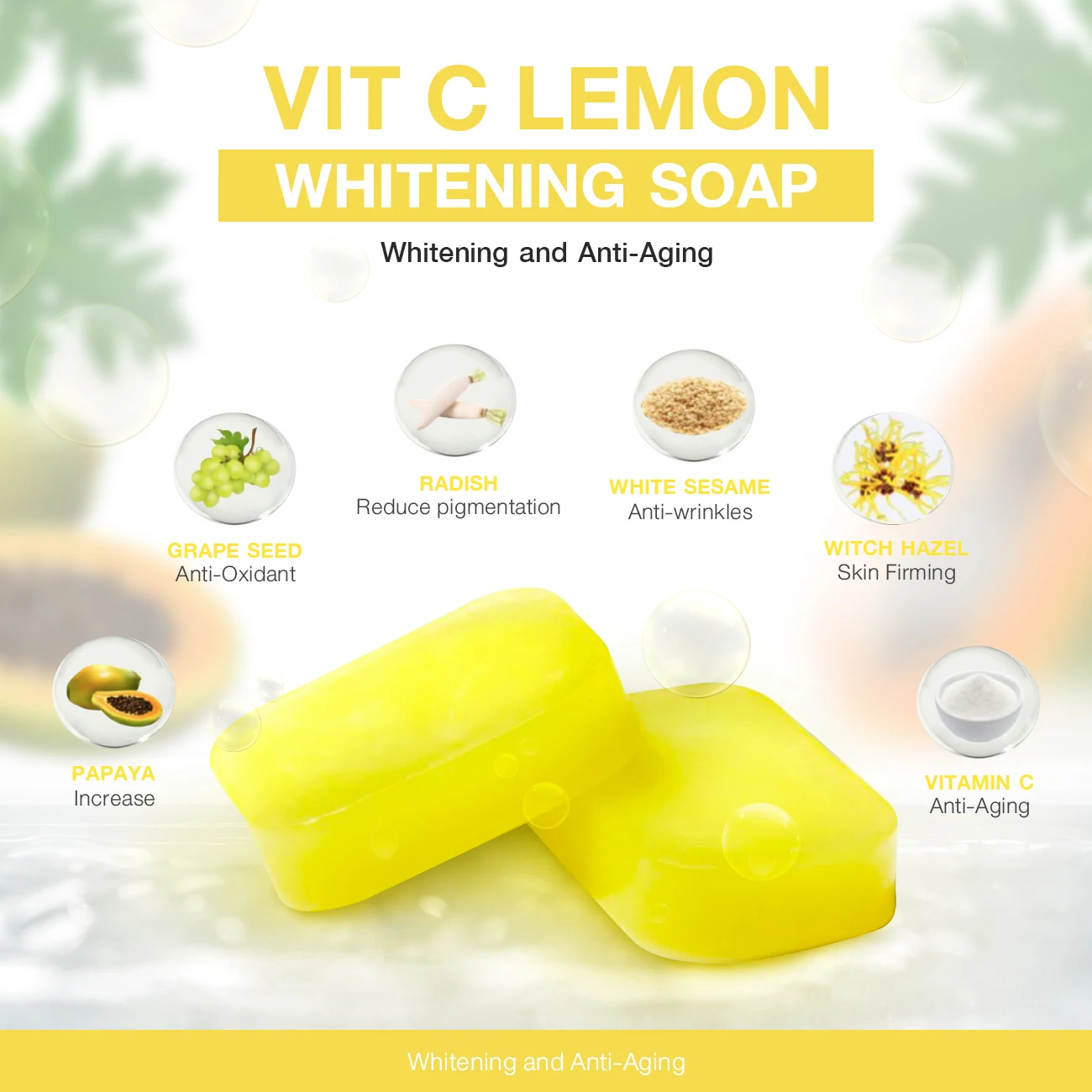 OEM Vit C лимонное Отбеливающее мыло