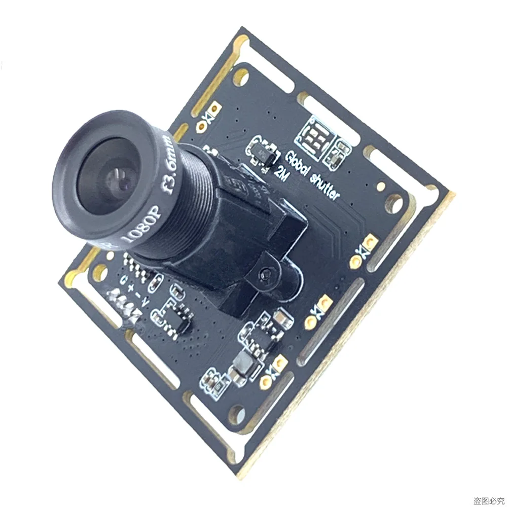 USB2.0 monochrome mjpeg 2.0MP Global shutter 1/2.9' 1600x1200 High speed Camera Module pcb board Machine vision Robot VR