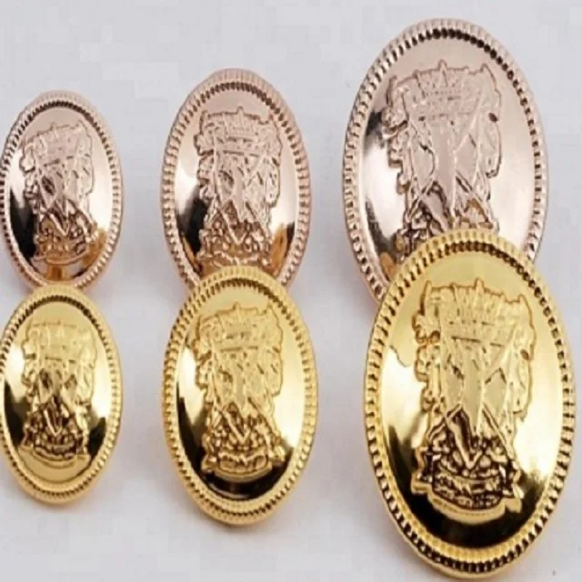 Mushroom Shank Metal Buttons Customized Uniform Buttons