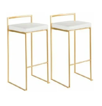 Hot Selling American Vintage Creative Simple Design Popular Leather Bar Chair Metal Frame Bar Stool Handmade For Home Restaurant