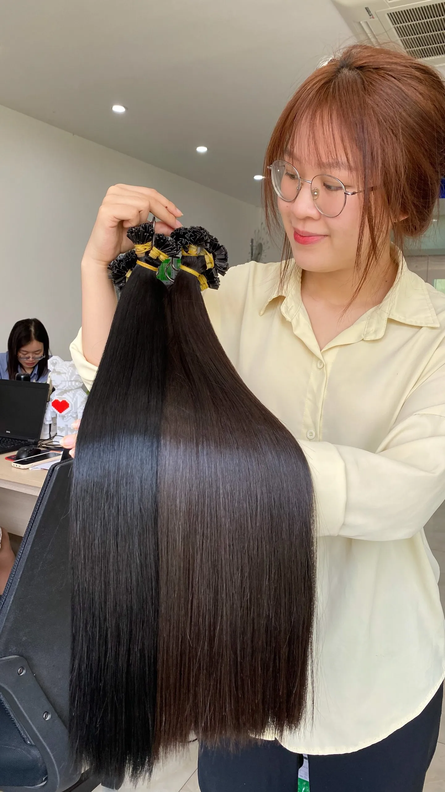 Wholesale Thick End PreBonded Keratin I/V/U/Flat Tip Human Hair Extensions Italian Glue Russian Remy Virgin Hair Customized Colo