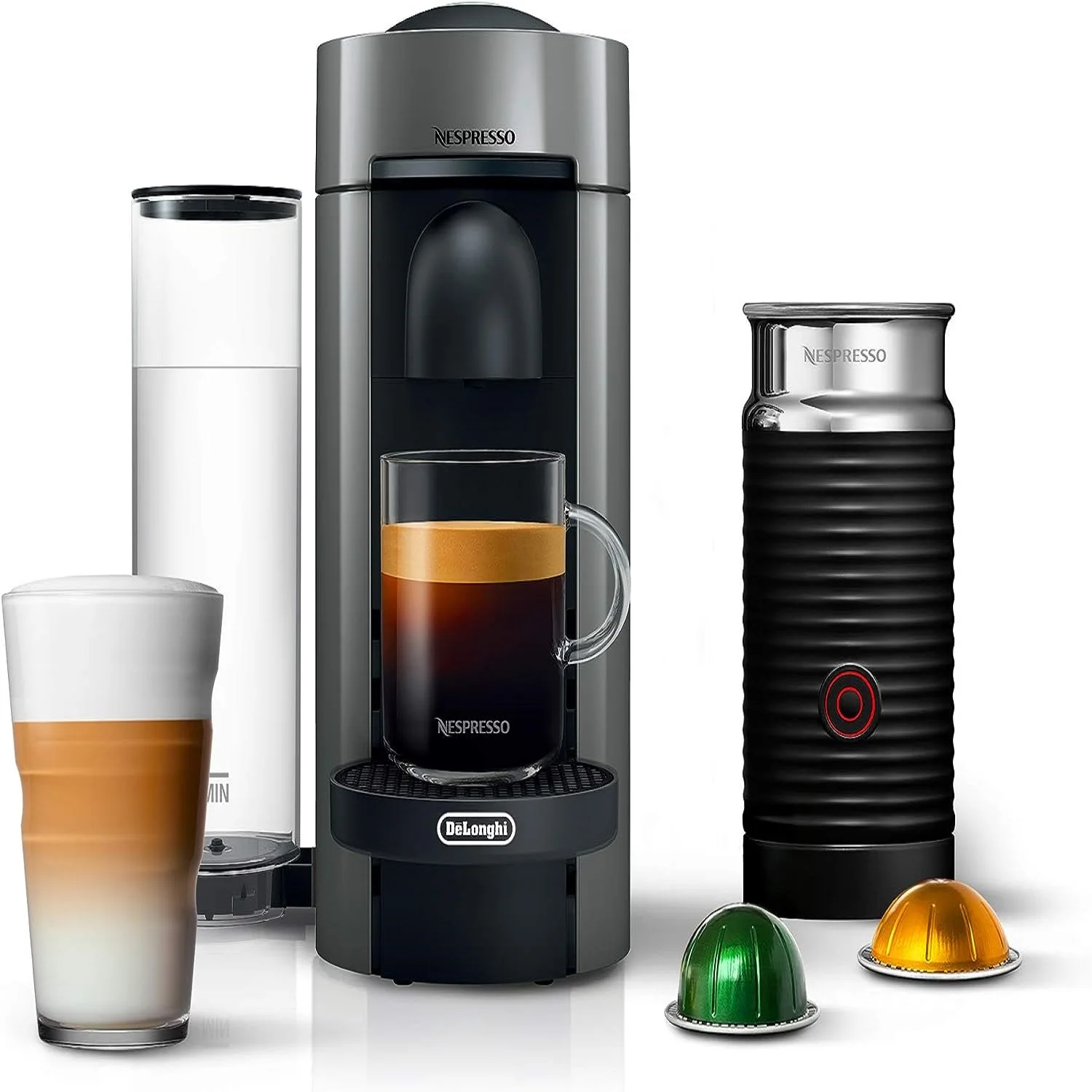 Nespresso VertuoPlus Coffee and Espresso Maker with Aeroccino Milk Frother