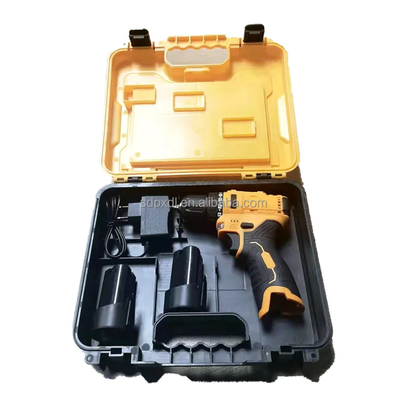10.8V/12V DC electric tool set cordless  mini screwdriver multifunction 10mm yellow brushless power drills