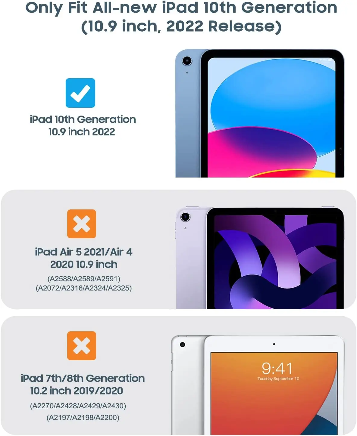 TiMOVO 90 Degree Rotating Smart Stand Cover Case for iPad 10th Gen 2022 10.9 inch   Protective Leather Cover with Stylus Loop