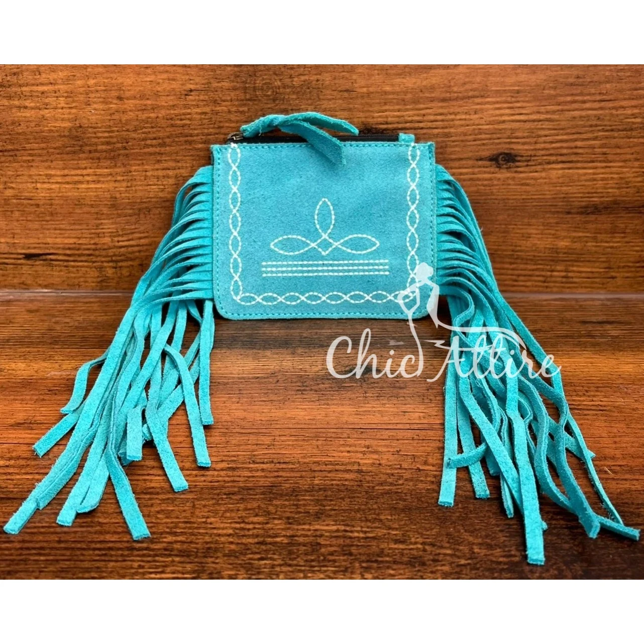 Женский кошелек из натуральной замши