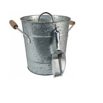 Round Galvanized Tubs Small Size Metal Pails Bucket With Handle For Garden Pots & Planters Bucket Flower Pots