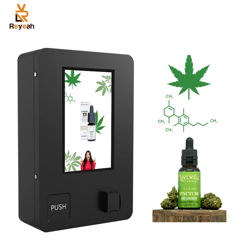 Small Wall Mounted Tobacco With Age Verification Cigarette Manufacturing Machinery One Stop Vending Machine Solution provider