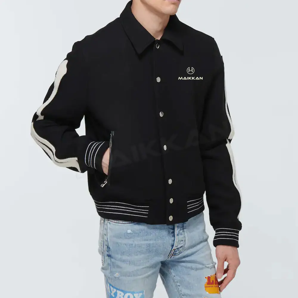 2022 Hot Selling Letterman Jacket Custom Made Full Sleeve Baseball Letterman Jacket For Men