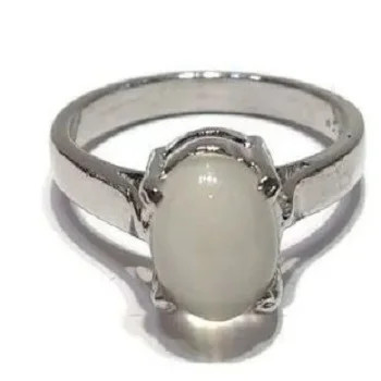 Natural Rainbow Moonstone Pear Precious Stone Gemstone Rings - Wholesale Silver Jewellery Factory India