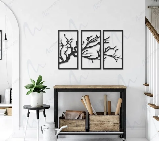 Completely Customisable Tree of Life 3 Pieces For Metal Wall Art Metal Wall Decoration Wall Hangings