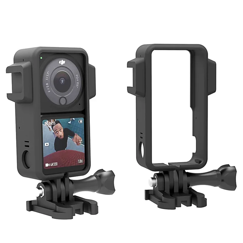 Factory black plastic brand new camera accessory case for DJI Action 2 drop protection frame