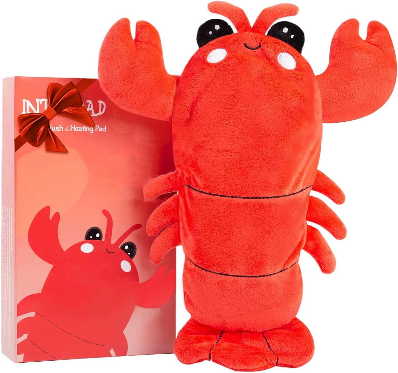 Customized Cute Lobster Plush Microwavable Heating Pad for Cramps Animals Plush Toy