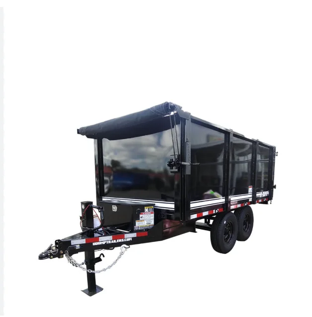 Buy 3-10 Ton Agriculture Farm Trailer 4 Wheel hydraulic dump tractor trailer Diamond c dump trailer