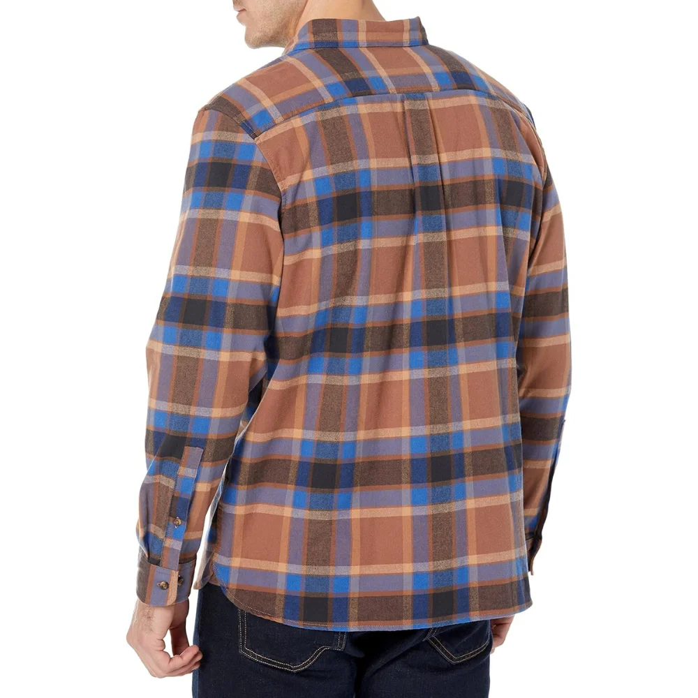 Long Sleeve Wholesale Casual Flannel Plaid Shirts For Men Slim Casual Dress Shirt High Quality Top Rated Custom Made Shirts