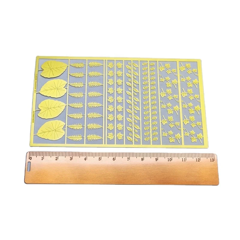 Custom High Quality Photo Etching Brass Stainless Steel Etched Parts Chemical Etching Metal Craft Plate