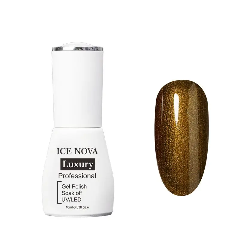 ICE NOVA Gold Silver Reflective Glitter Line Nail Gel 20 Color High-density Painting Gel Super-bright Metallic Gold Line Gel