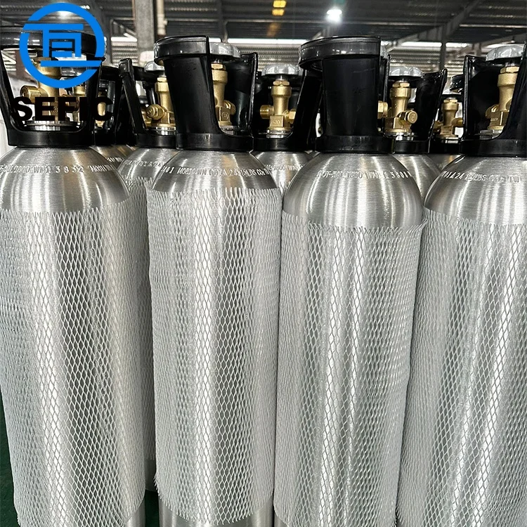 Professional Dot Standard Co2 Gas Cylinder Valve 5lbs 8.9lbs 15lbs 20lbs Tuv Tped For North America Market