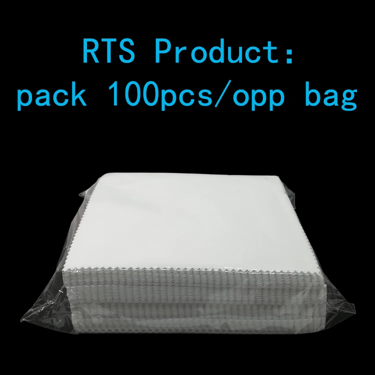 Large Premium Black Blue Personalized Custom Printed Logo Bulk Wholesale Microfibre Microfiber Eyeglass Cleaning Cloth