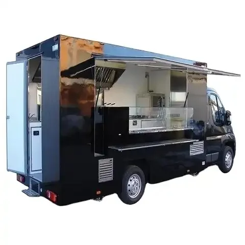 2023 Fast Food Truck Restaurant Food Cart Vending Van Catering Truck Mobile Food Trailer For Sale In Austria