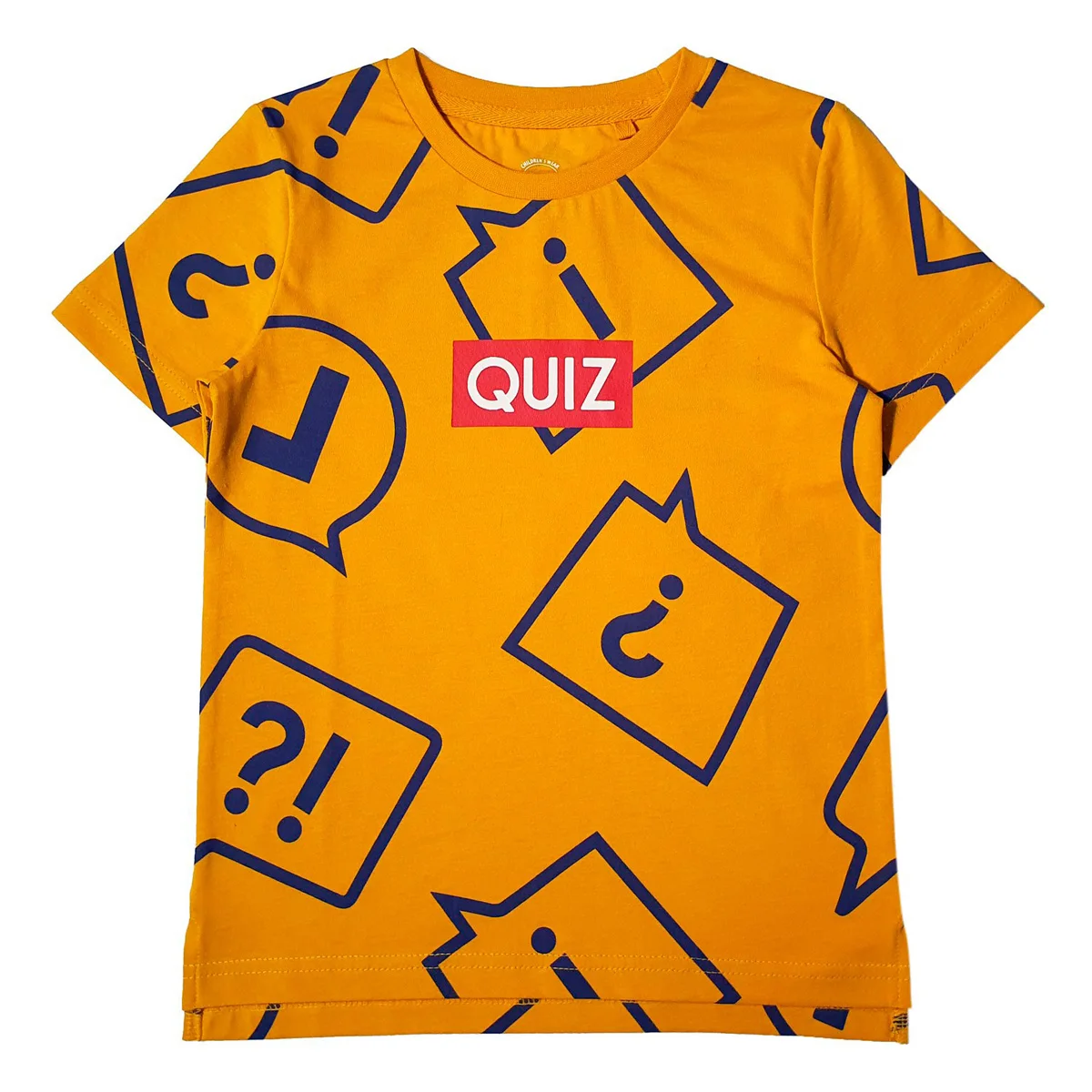 Fashionable T-shirt for boys Clothes for children reliable supplier 100% cotton Orange o-neck collar