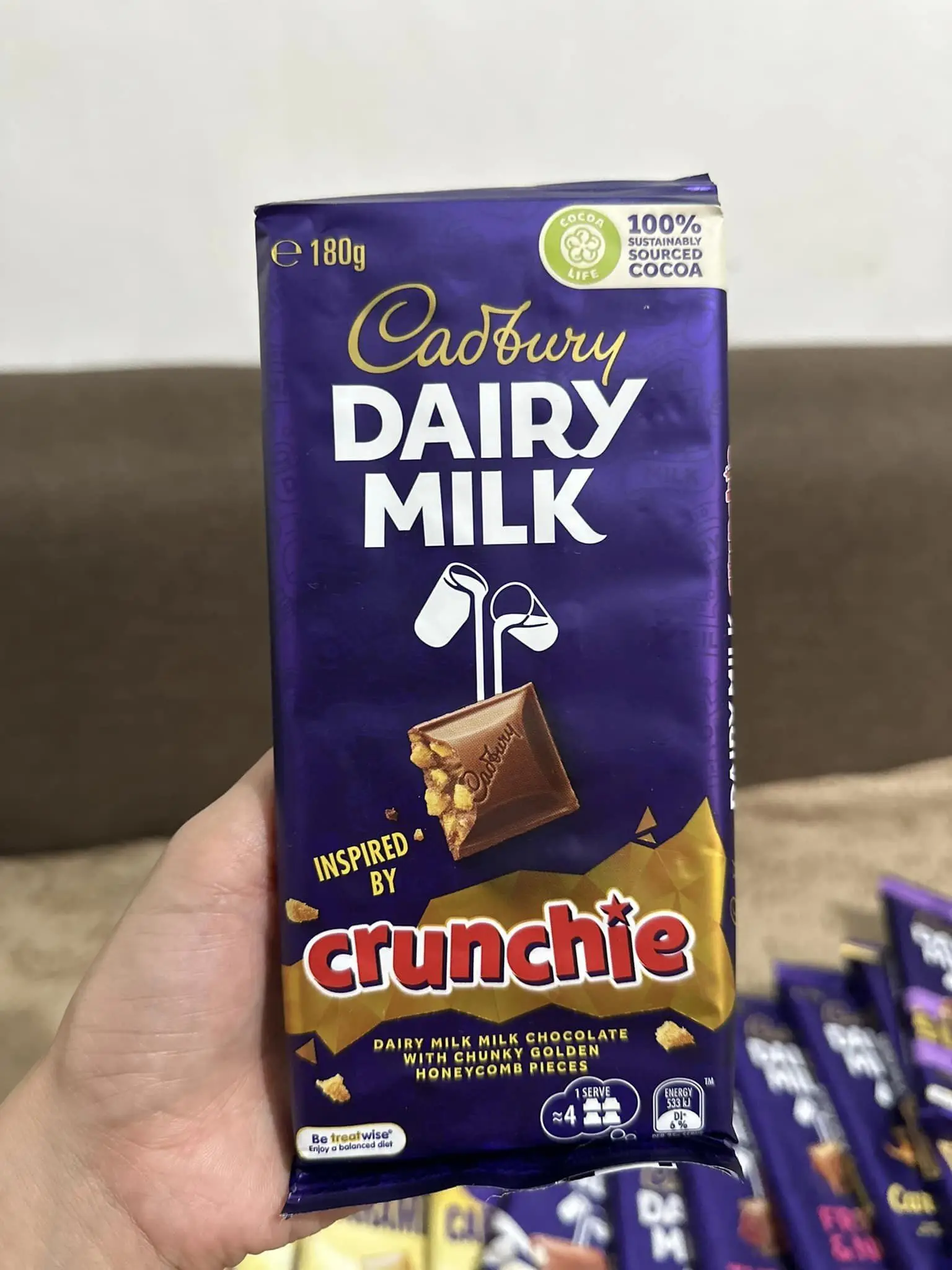 Hot selling Cadbury Dairy Milk Snack milk chocolate block 180g