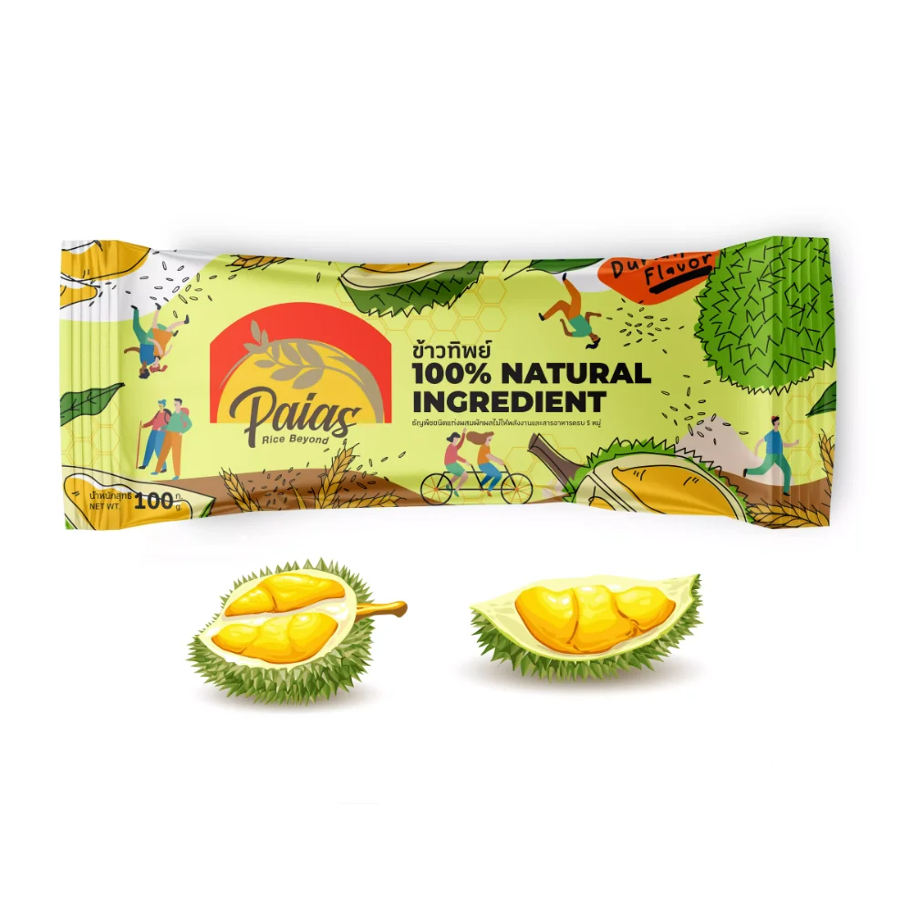 Durian Аромат Риса каши зерна снэки мульти витамины Здоровая пища для веганов высокое качество