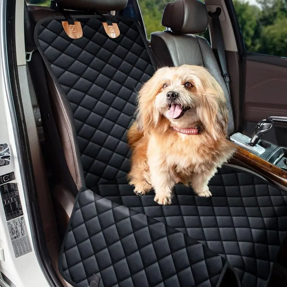 Dog Car Seat Covers with Mesh Visual Window Durable Dog Seat Cover for Back Seat Backseat Dog Hammock Protector