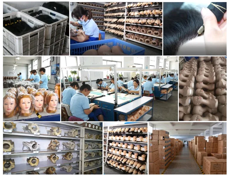 Wholesale dummy doll head practice mannequin head human hair training mannequin head