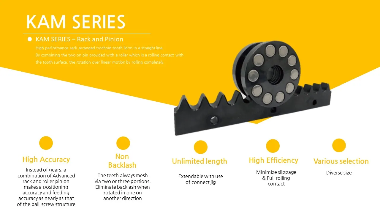 Matinprout_Rack and Pinion Minimize User Preparation No Floating Feed Made of Aluminum SUS SUS440C SUS400 S45C SUJ2