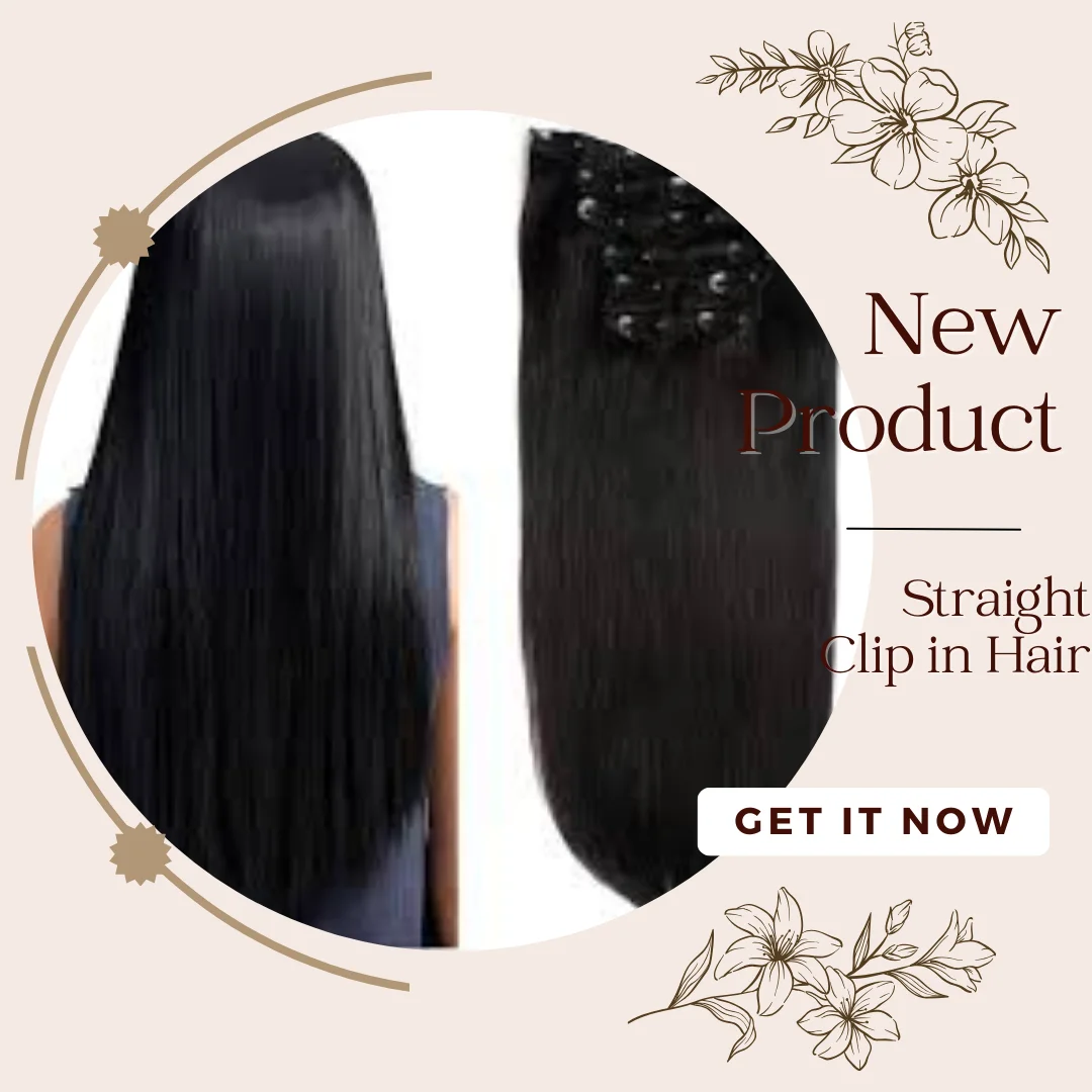 Transform Your Look in Minutes with Clip-In Hair Extensions 100% Unprocessed Human Hair Customized Color and Texture