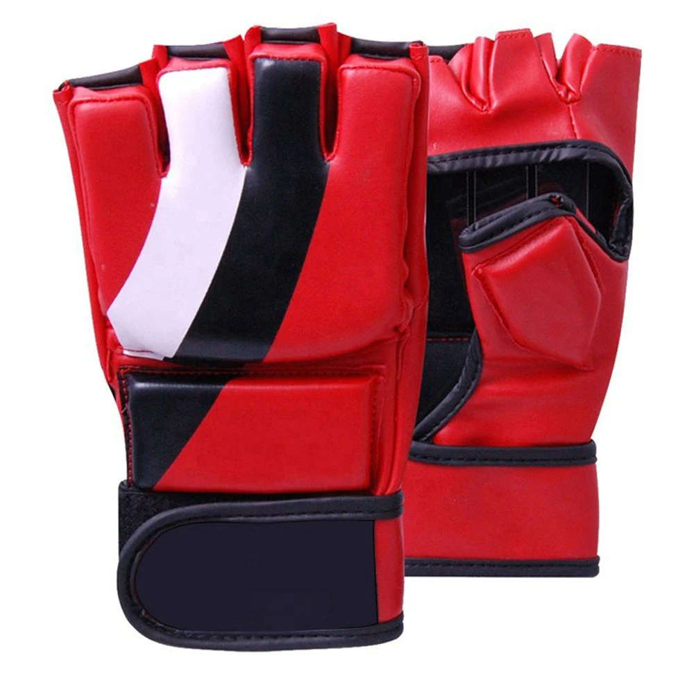 Professional Boxing Training Gloves Custom Design Real Leather MMA Gloves Cheap Leather Boxing Gloves Sparring