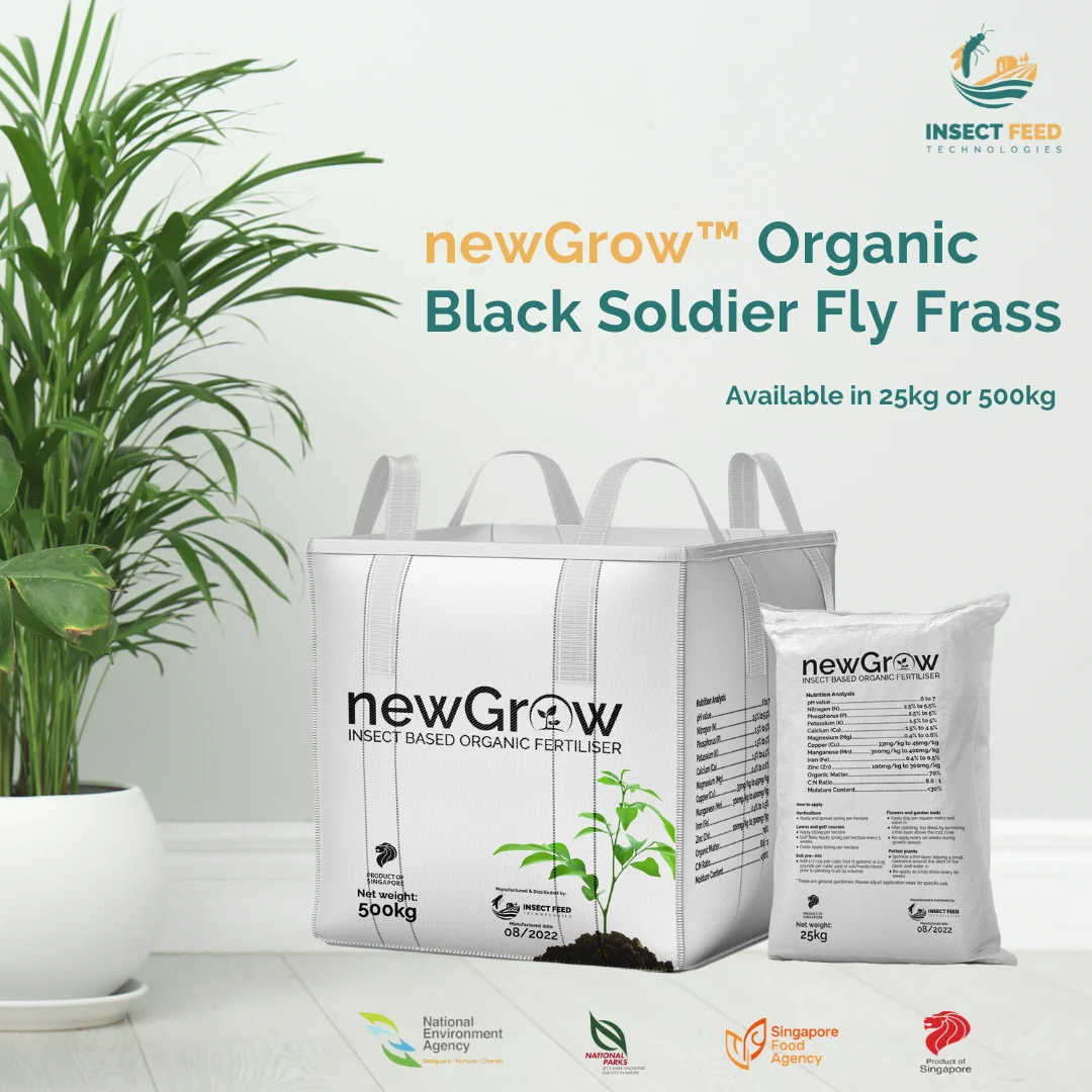 Sustainable Natural All Type Soils Wholesale Agriculture Fertilizer Black Soldier Fly Organic Fertilizer (Frass) pH 6 to 7