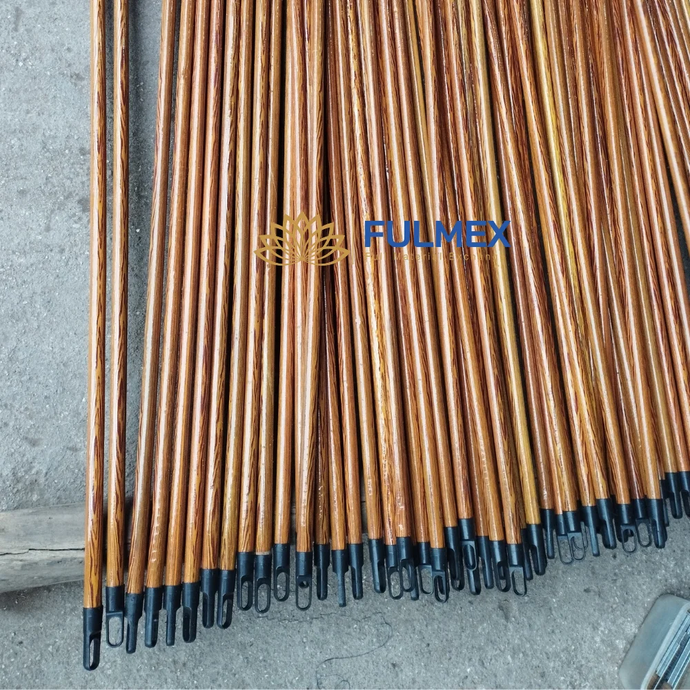 New wooden broom handle 2023 best quality eucalyptus wood frm Vietnam cheap price heated fishing pole handle