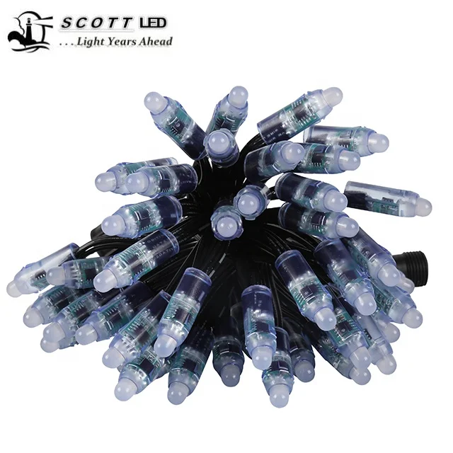 Оптовая Продажа с фабрики Полноцветный Программируемый DC5V 12V WS2811 пиксельный свет Водонепроницаемый IP65 IP67 9 мм 12 Светодиодные пиксельные огни