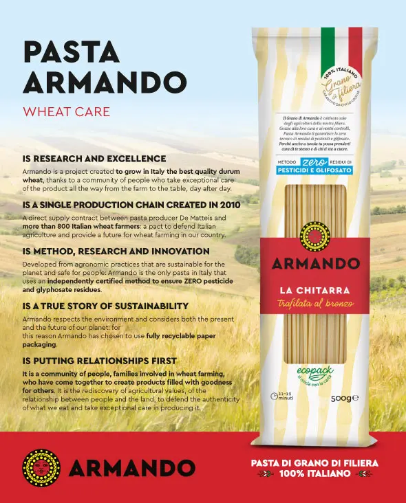 High Italian Quality Zero Pesticid Dry pasta 500g Linguina in bag Rough Die Durum Wheat Pasta for Wholesale