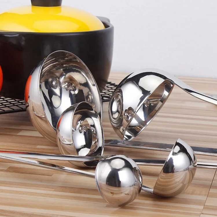 Factory High Quality Long Handle Soup Ladle Kitchen Accessories Tool Serving Spoon