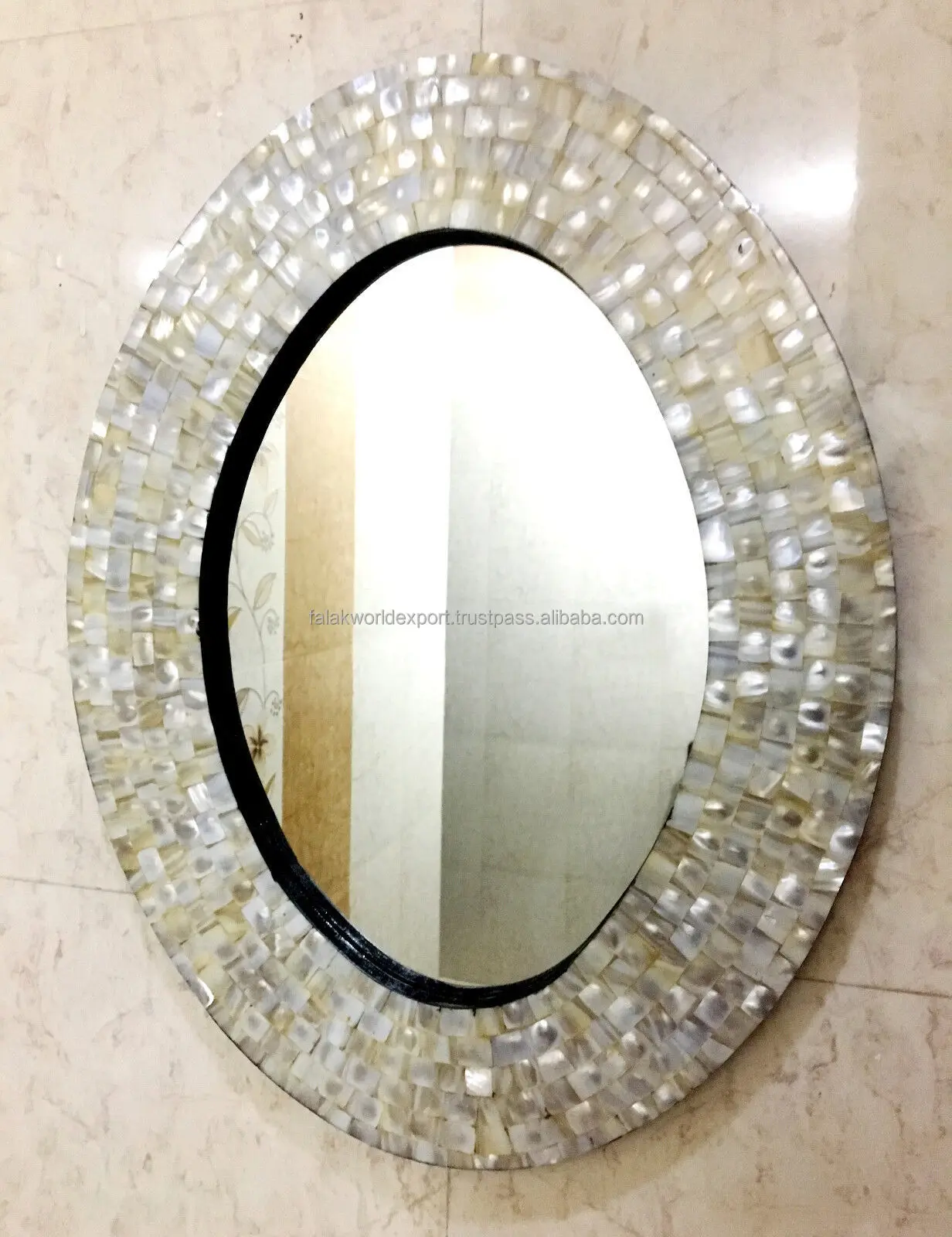 Falak Мировой экспорт высококачественное современное дизайнерское зеркало из дерева и стекла с инкрустацией кости для праздничной одежды домашнего декора