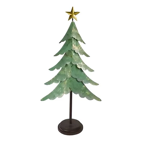 Modern Style Christmas Tree With Bell For Decoration Festival Table Top Galvanized Iron Metal & Customized Colour
