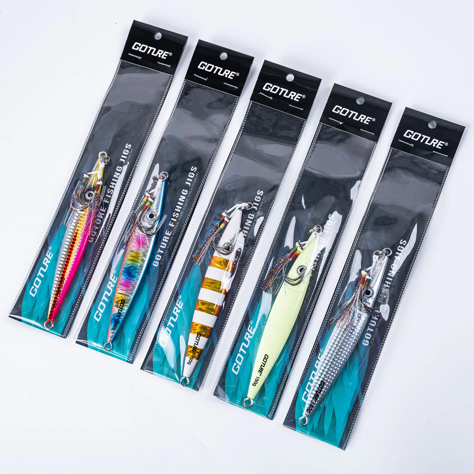 80g 100g 150g 200g 300g Saltwater Fishing Jigging Lures Deep Sea Metal Fishing Jigs