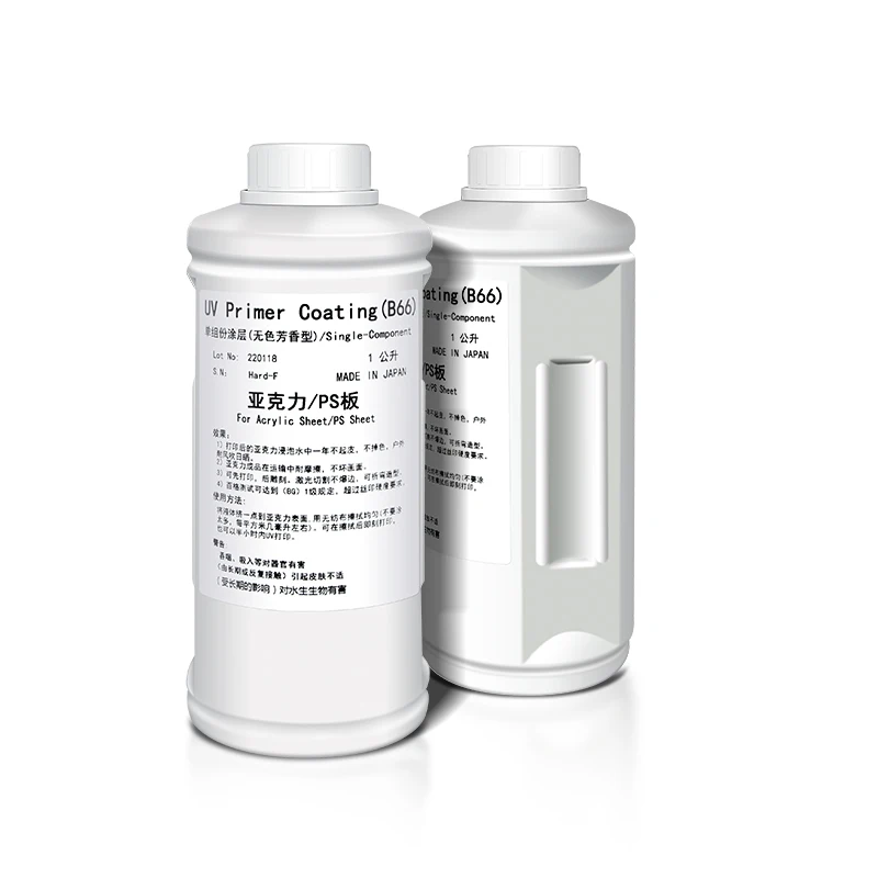 1L Pretreatment Transparent Metal/Acrylic/Glass UV Coating Liquid to Help Uv Ink Adsorb on Smooth Material Surface